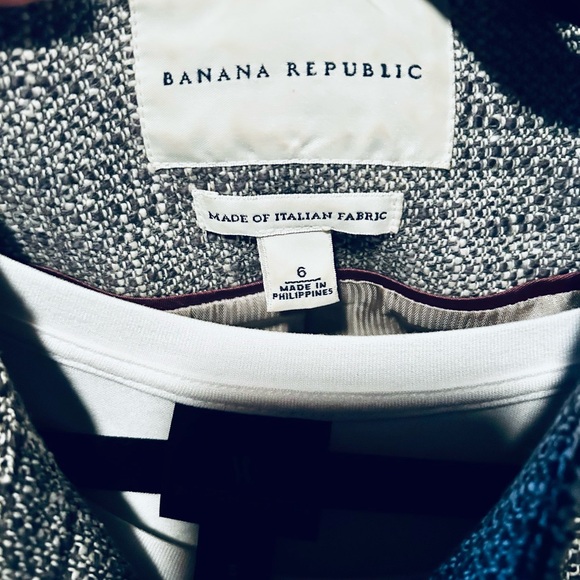 Banana Republic Women's Grey Tweed Jacket - Picture 2 of 4